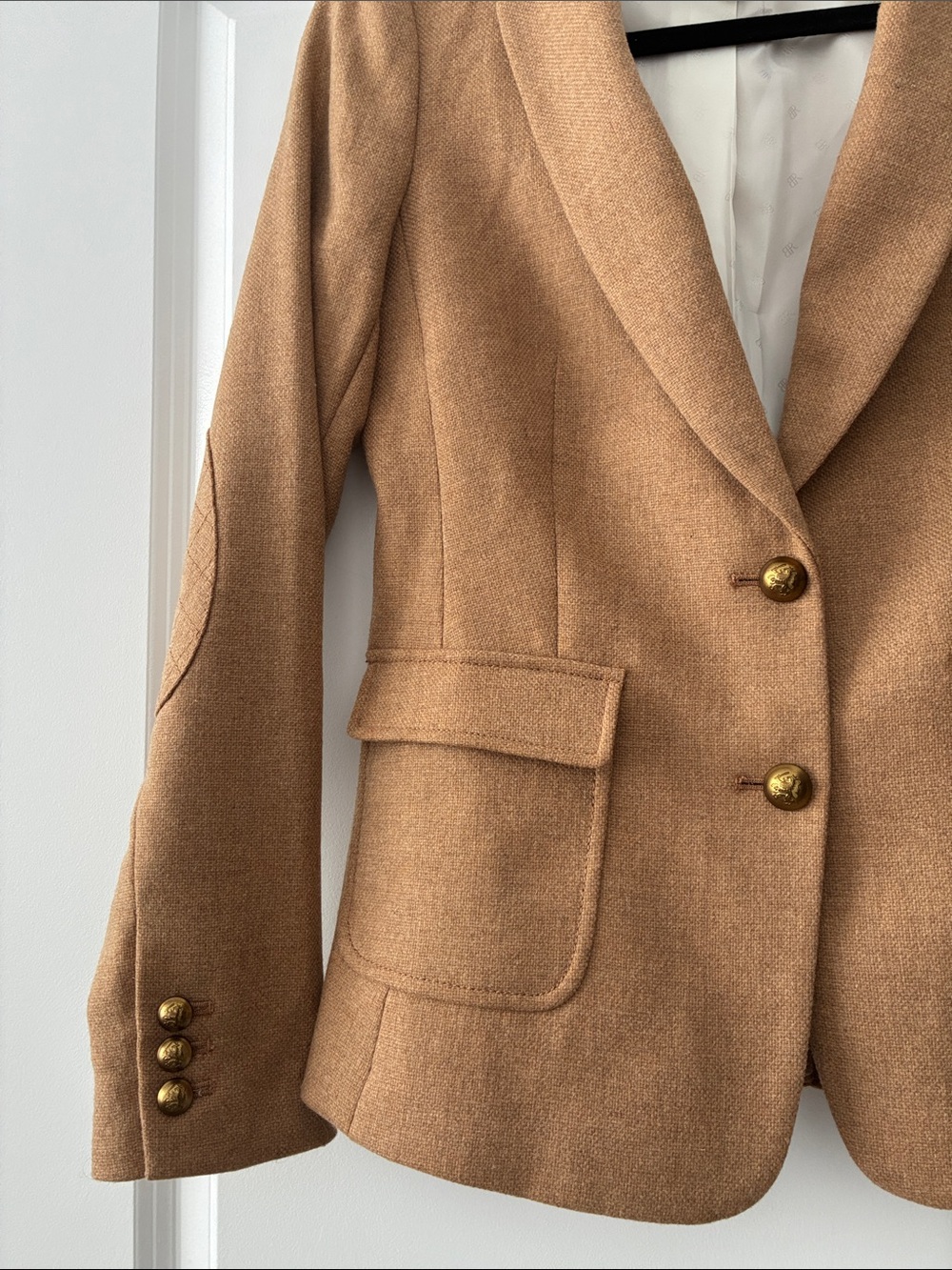 Banana Republic Size 0 Hack-ing Jacket Blazer - Camel - Picture 3 of 8
